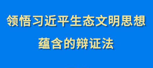 第一觀察︱領悟習近平生態(tài)文明思想蘊含的辯證法